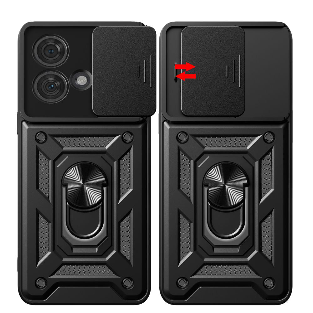 Hülle für Motorola Edge 50 Ultra, Techsuit, CamShield, Schwarz