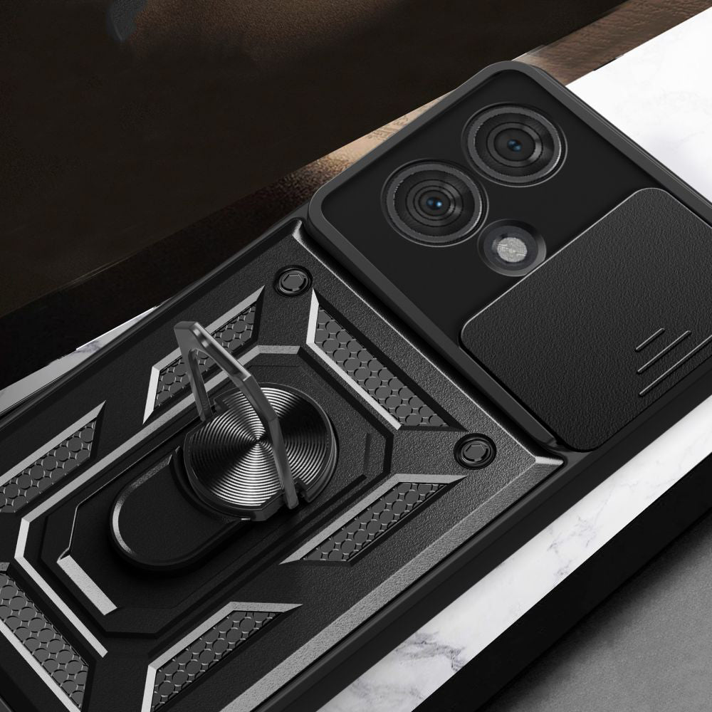 Hülle für Motorola Edge 50 Ultra, Techsuit, CamShield, Schwarz