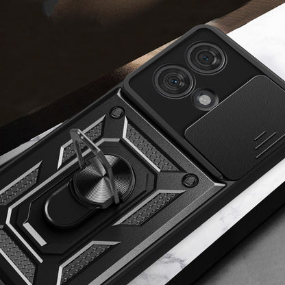 Hülle für Motorola Edge 50 Ultra, Techsuit, CamShield, Schwarz
