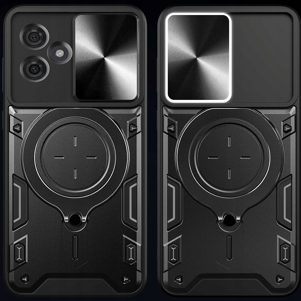 Hülle für Motorola Edge 60 Fusion / Edge 60, Techsuit, CamGuard Pro, Schwarz