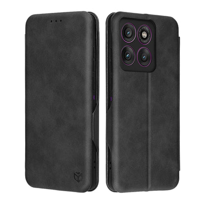 Hülle für Motorola Edge 60 Pro, Techsuit, Safe Wallet Plus, Schwarz
