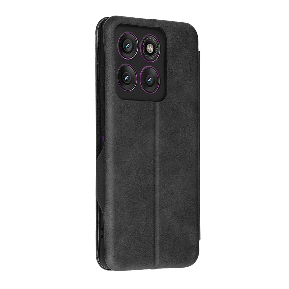 Hülle für Motorola Edge 60 Pro, Techsuit, Safe Wallet Plus, Schwarz
