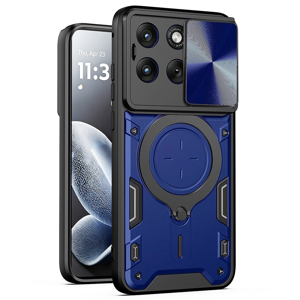 Hülle für Motorola Edge 70 Fusion, Techsuit, CamGuard Pro, Blau