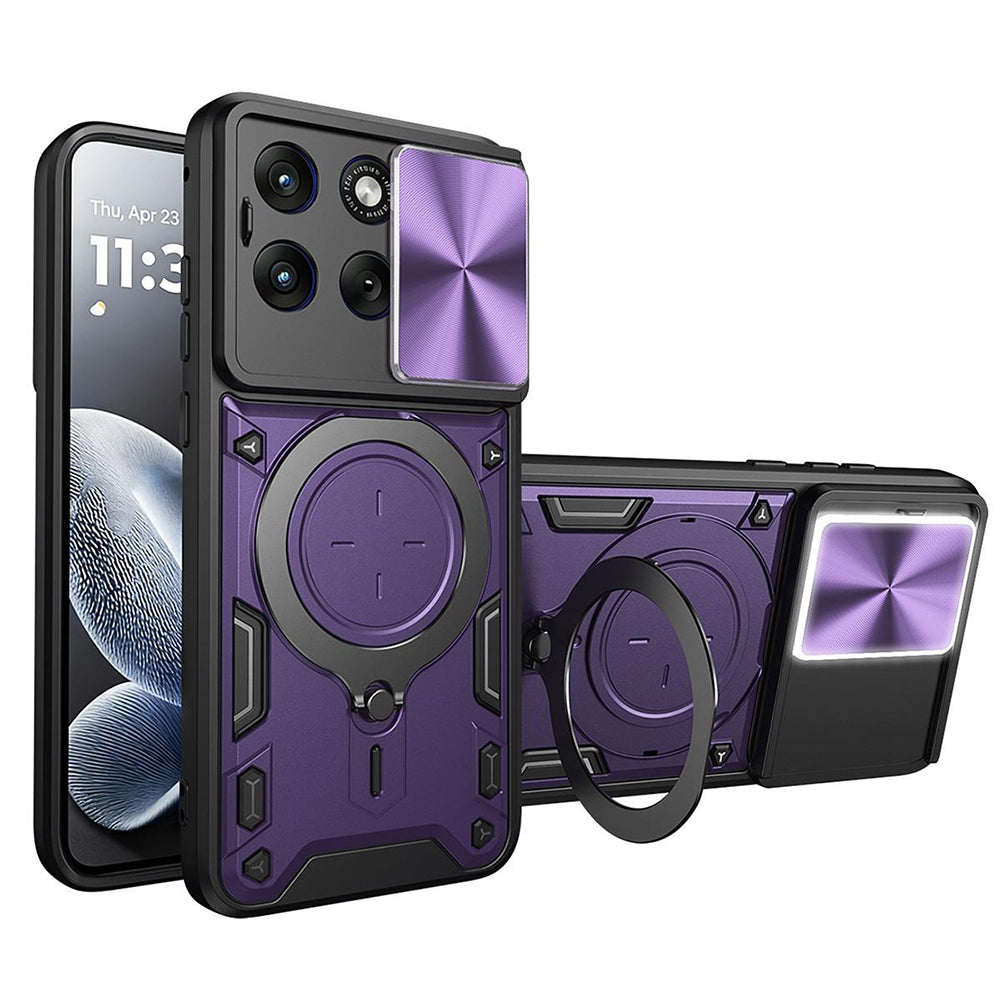 Hülle für Motorola Edge 70 Fusion, Techsuit, CamGuard Pro, Lila