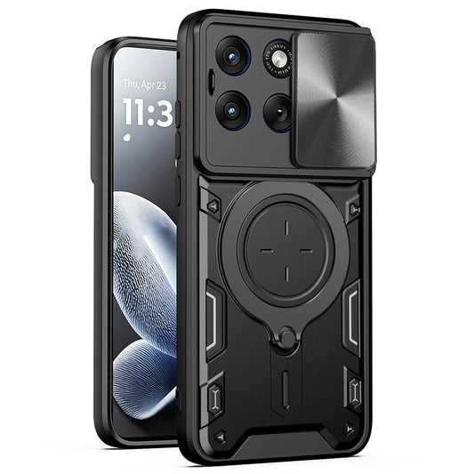 Hülle für Motorola Edge 70 Fusion, Techsuit, CamGuard Pro, Schwarz