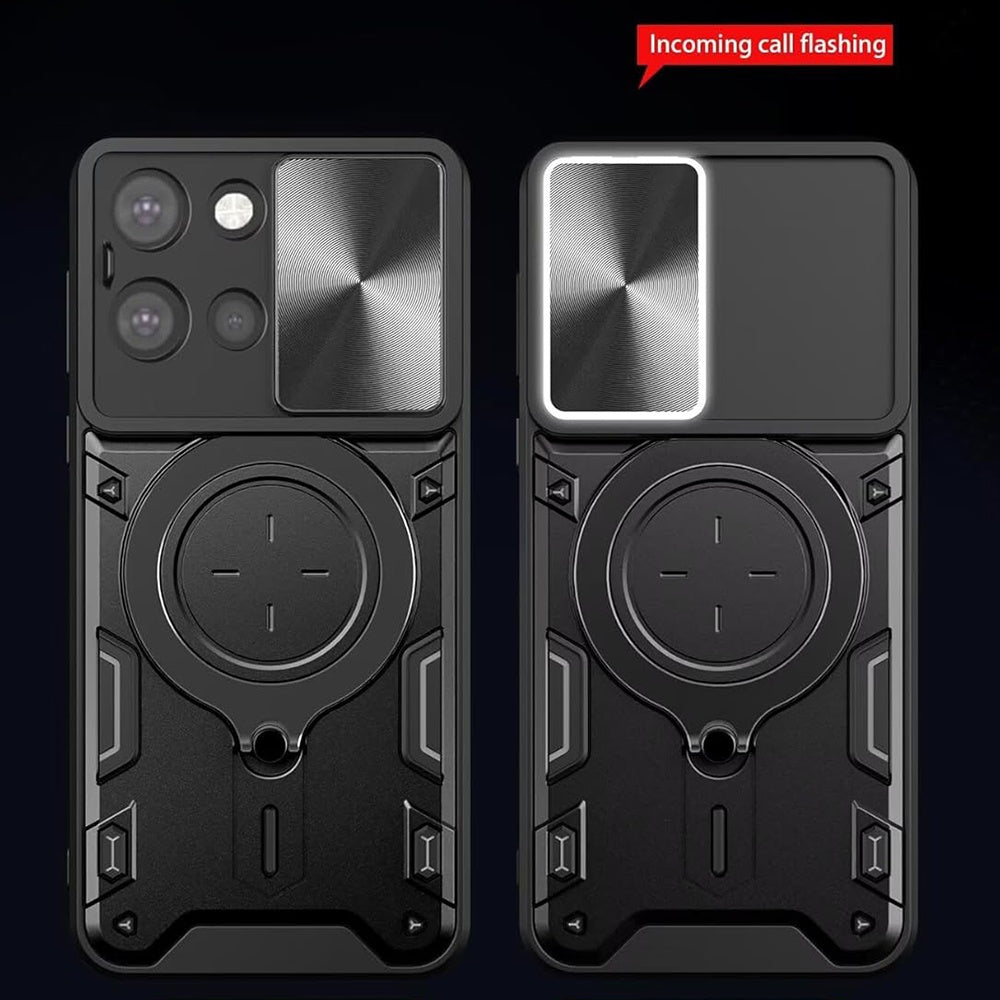 Hülle für Motorola Edge 70 Fusion, Techsuit, CamGuard Pro, Schwarz