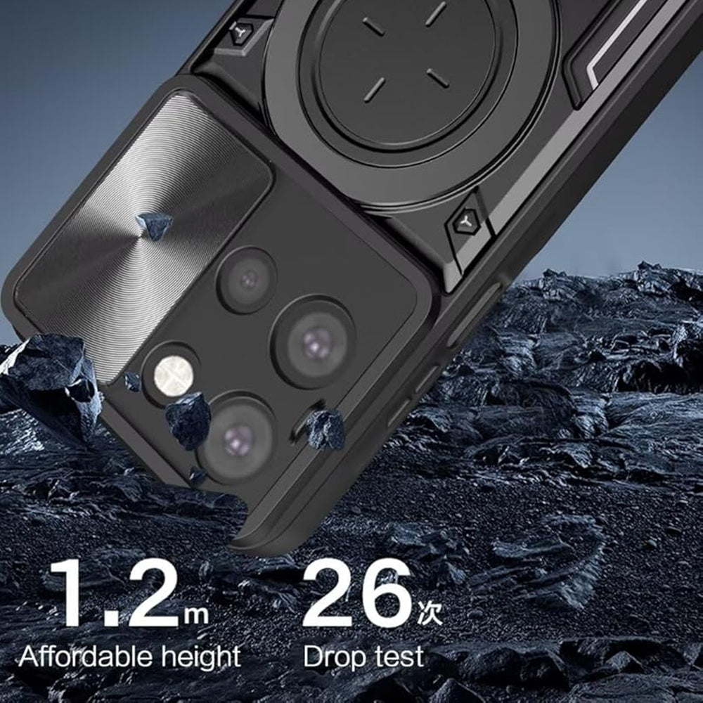 Hülle für Motorola Edge 70 Fusion, Techsuit, CamGuard Pro, Schwarz