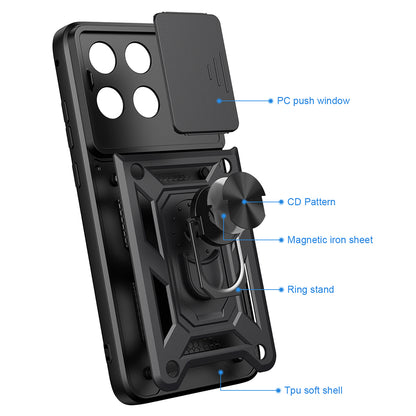 Hülle für Motorola Edge 70 Fusion, Techsuit, CamShield, Blau