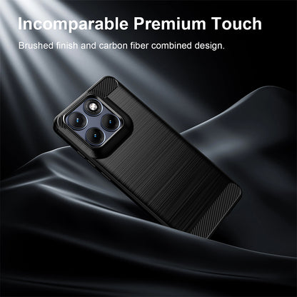 Hülle für Motorola Edge 70 Fusion, Techsuit, Carbon, Schwarz