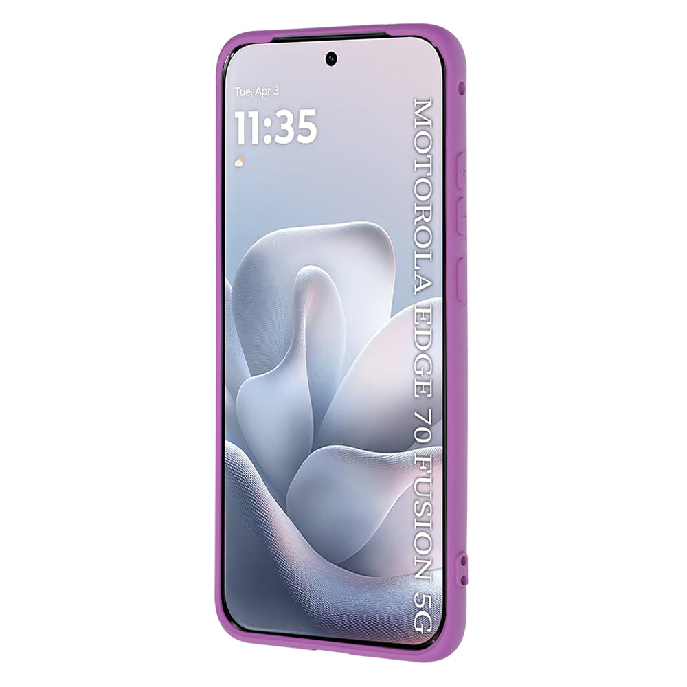 Hülle für Motorola Edge 70 Fusion, Techsuit, SoftFlex, Lila