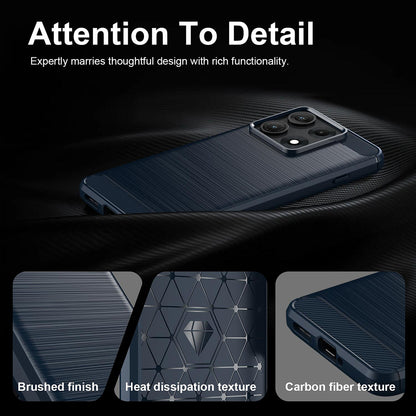 Hülle für Motorola Edge 70 Max, Techsuit, Carbon, Blau