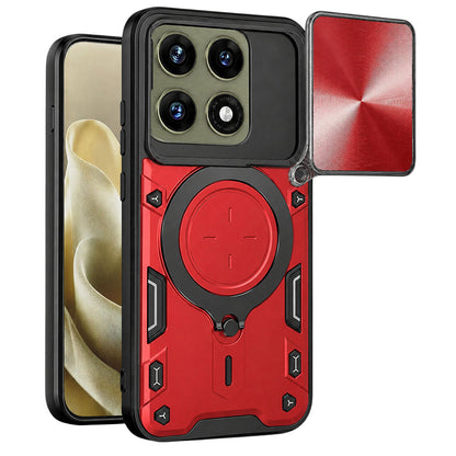 Hülle für Motorola Edge 70 Pro, Techsuit, CamGuard Pro, Rot