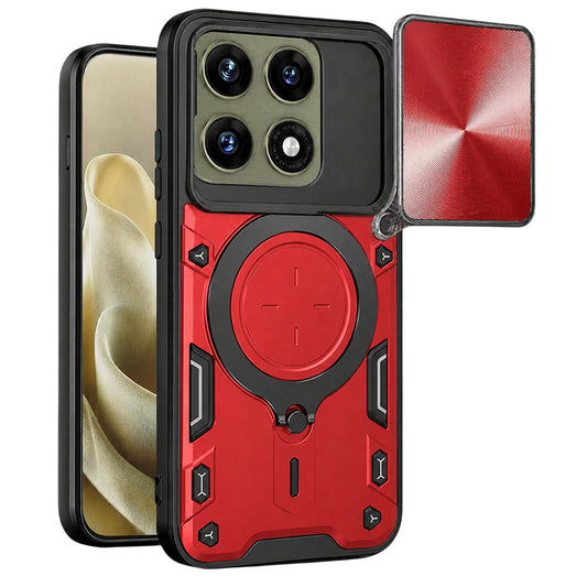 Hülle für Motorola Edge 70 Pro, Techsuit, CamGuard Pro, Rot