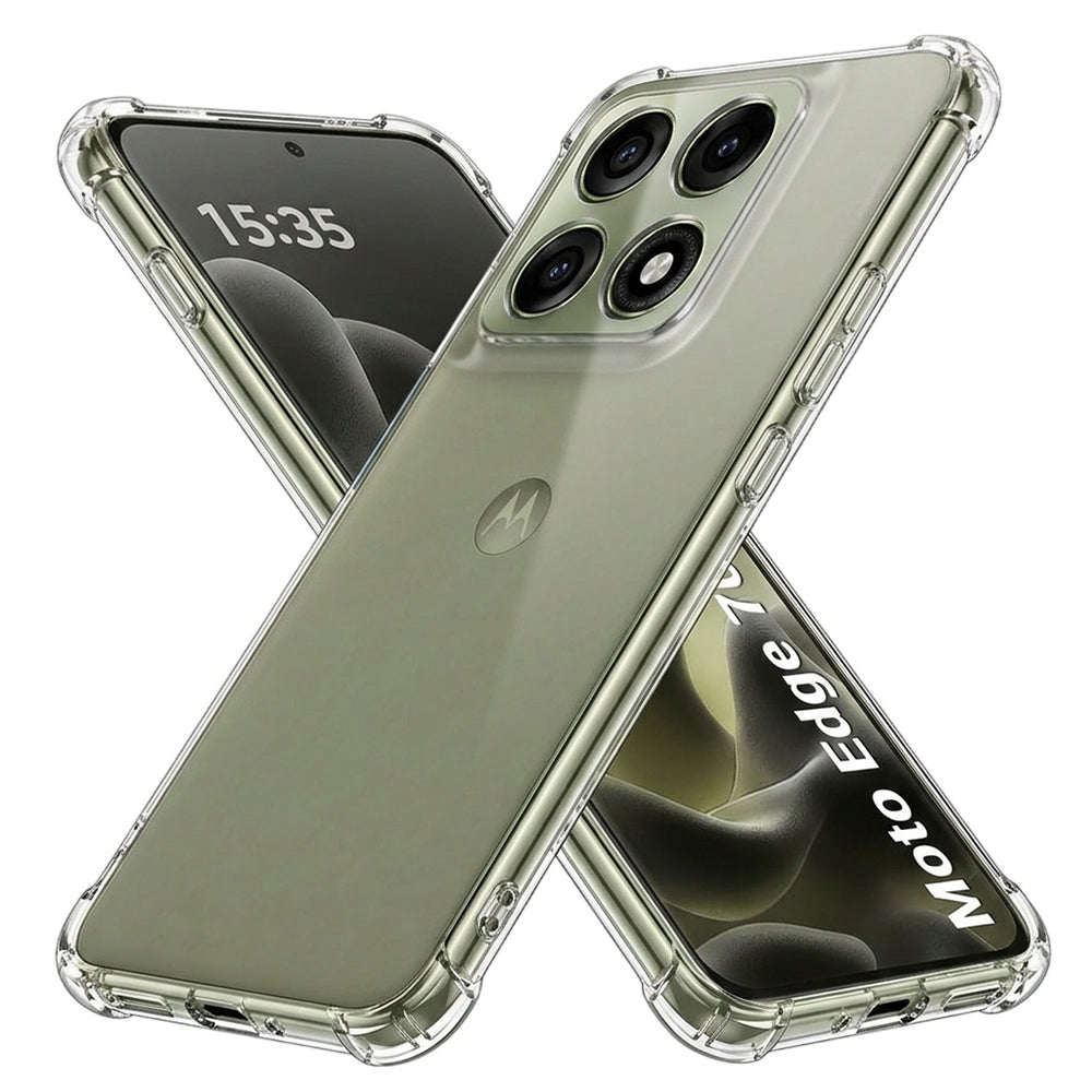 Hülle für Motorola Edge 70 Pro, Techsuit, stoßfest klar, transparent