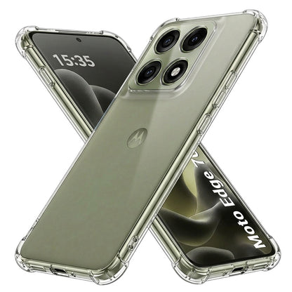 Hülle für Motorola Edge 70 Pro, Techsuit, stoßfest klar, transparent