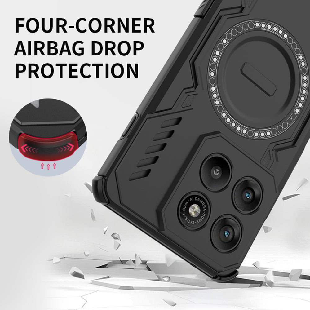 Hülle für Motorola Edge 70, Techsuit, ArmorMag, Blau