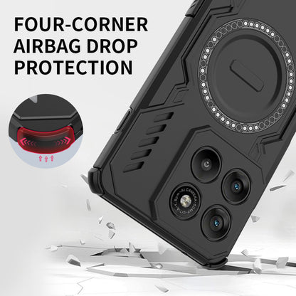 Hülle für Motorola Edge 70, Techsuit, ArmorMag, Blau