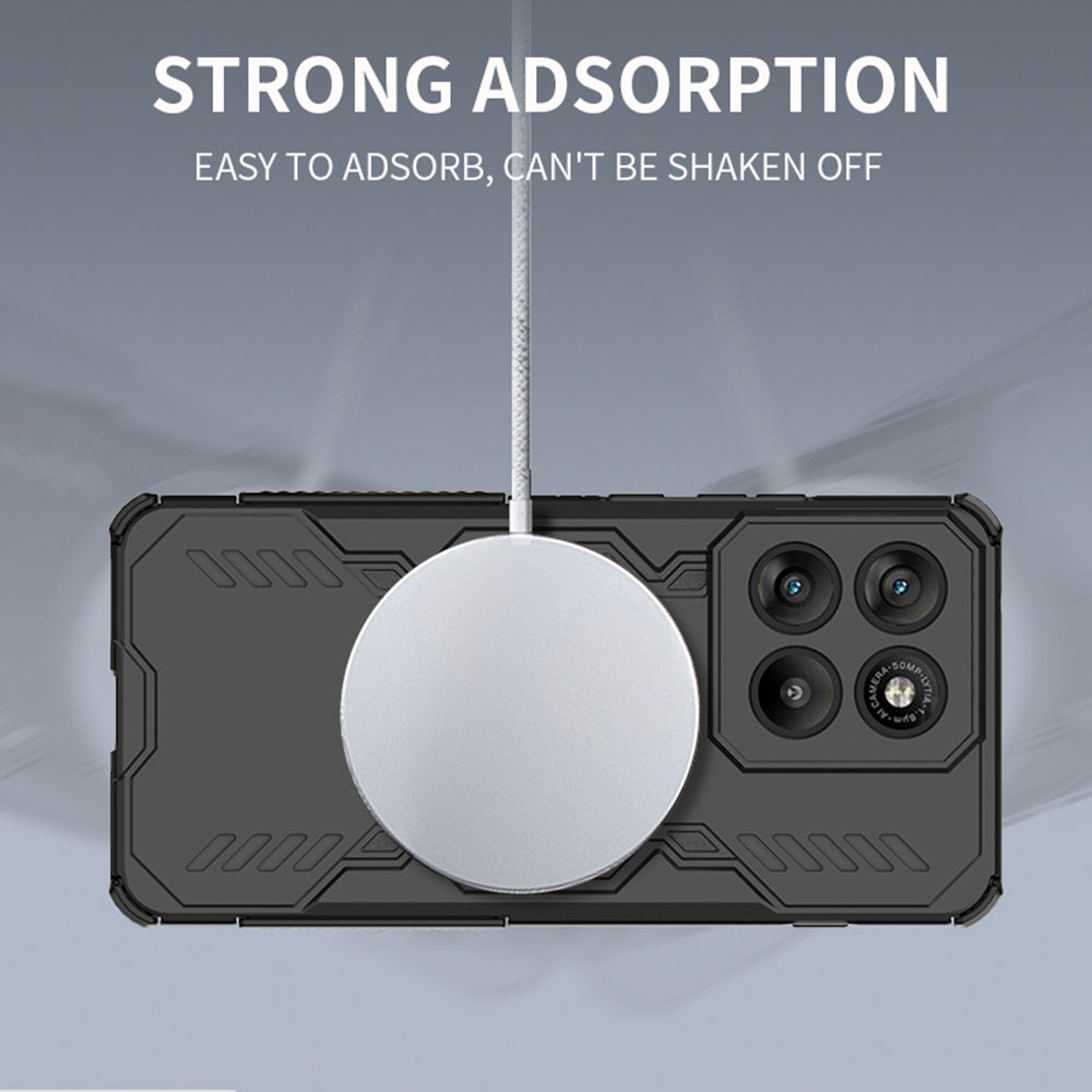 Hülle für Motorola Edge 70, Techsuit, ArmorMag, Schwarz