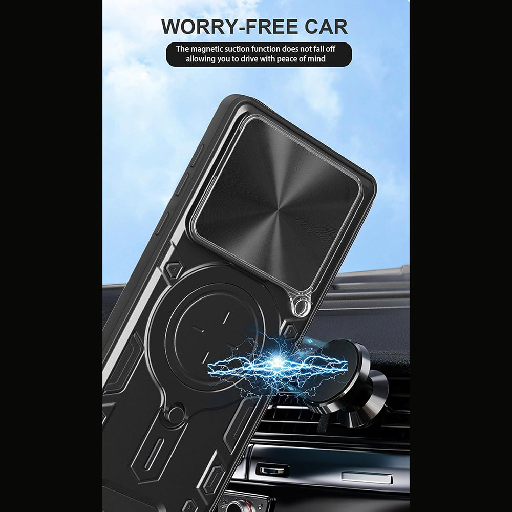 Hülle für Motorola Edge 70, Techsuit, CamGuard Pro, Lila