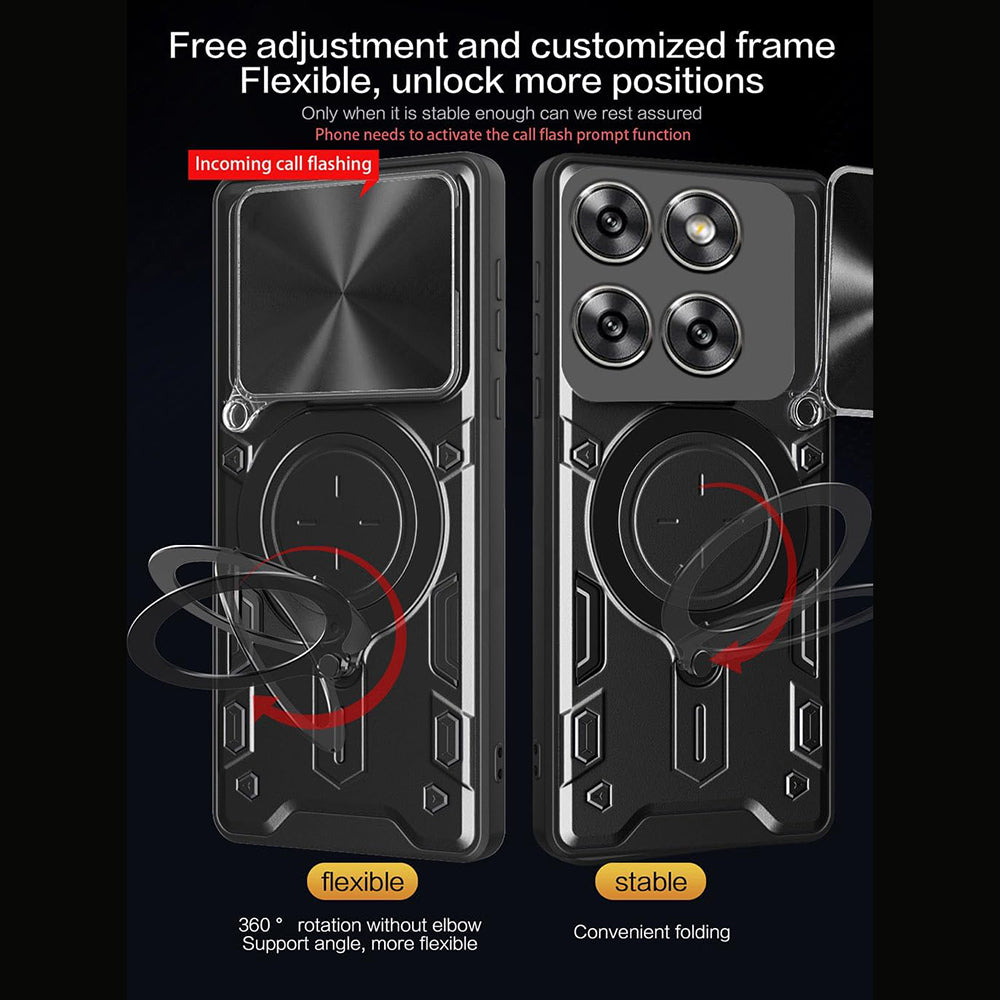 Hülle für Motorola Edge 70, Techsuit, CamGuard Pro, Lila