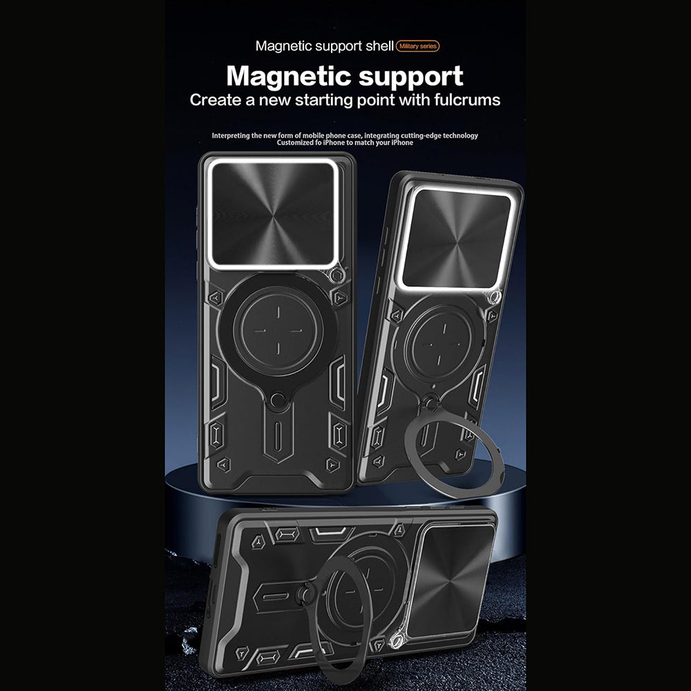 Hülle für Motorola Edge 70, Techsuit, CamGuard Pro, Schwarz