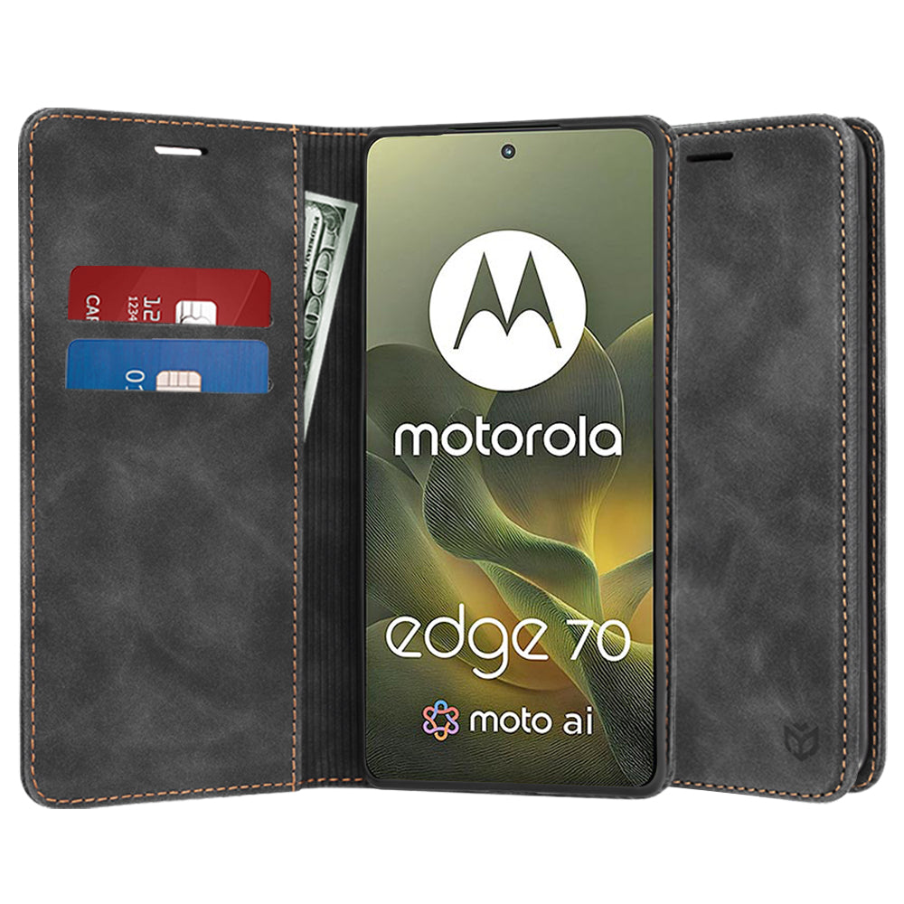Hülle für Motorola Edge 70, Techsuit, Confy, Schwarz