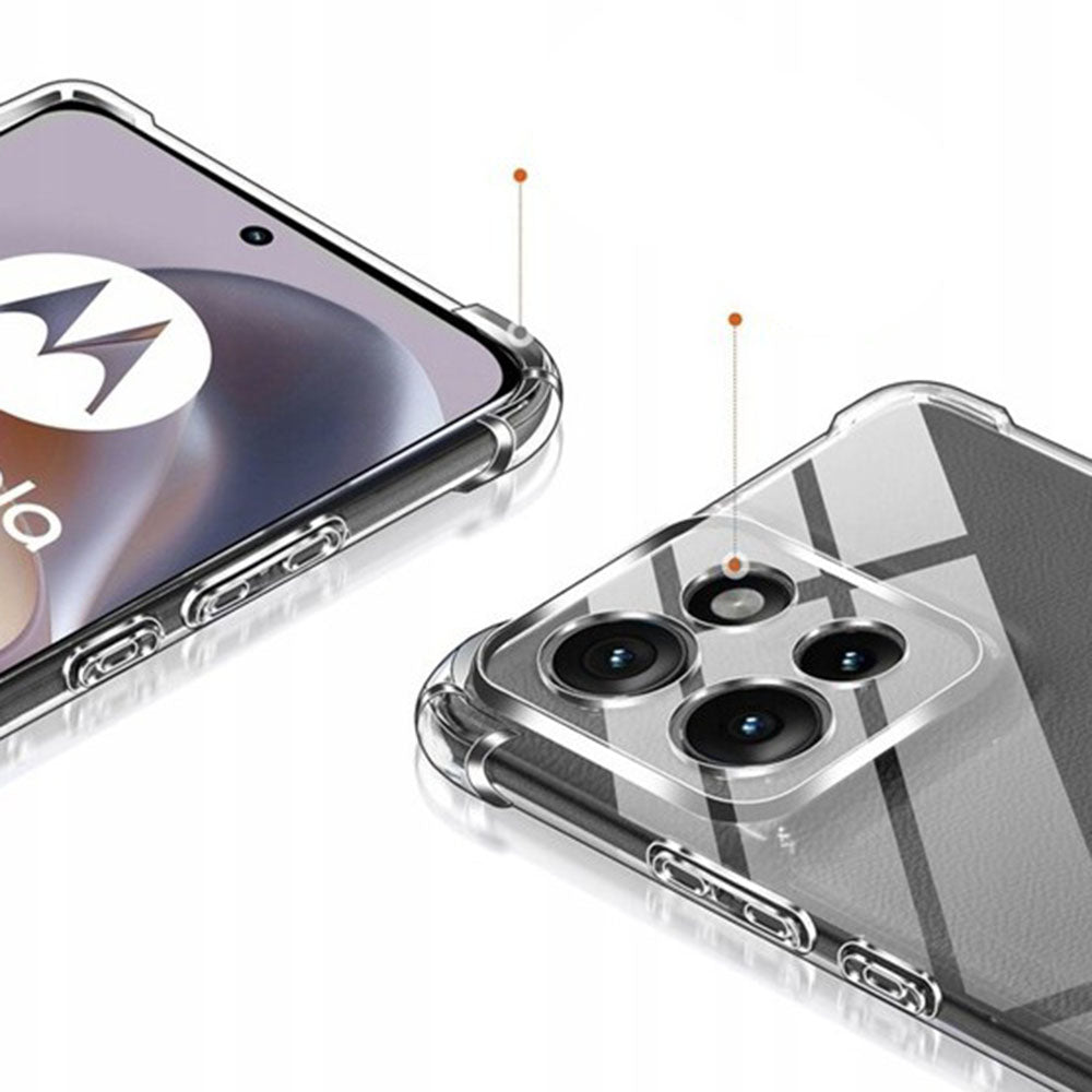 Hülle für Motorola Edge 70, Techsuit, Shockproof Clear, Transparent