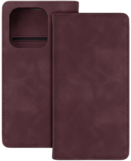 Hülle für Motorola Moto G34, OEM, Smart Suede, Weinrot
