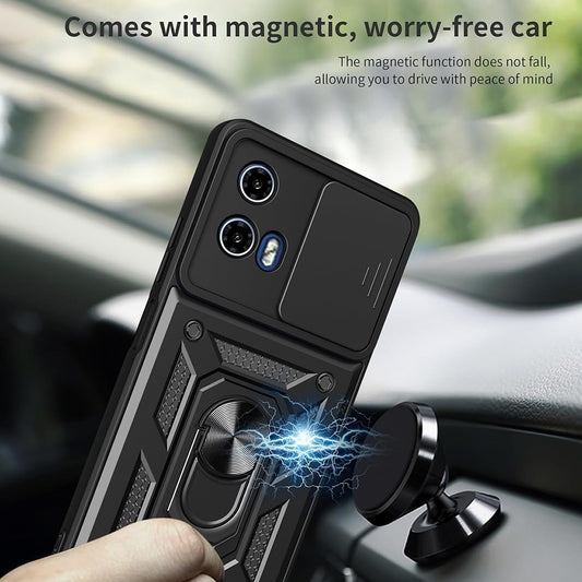 Hülle für Motorola Moto G15 / G15 Power, Techsuit, CamShield, Schwarz