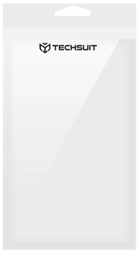 Hülle für Motorola Moto G85, Techsuit, Leder-Folio, Schwarz