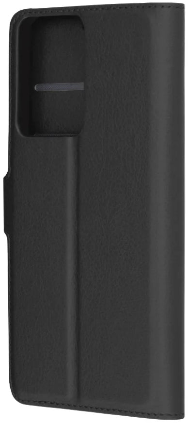 Hülle für Motorola Moto G85, Techsuit, Leder-Folio, Schwarz