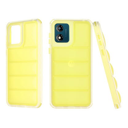 Case for Motorola Moto E13, Techsuit, Wave Shield, Yellow
