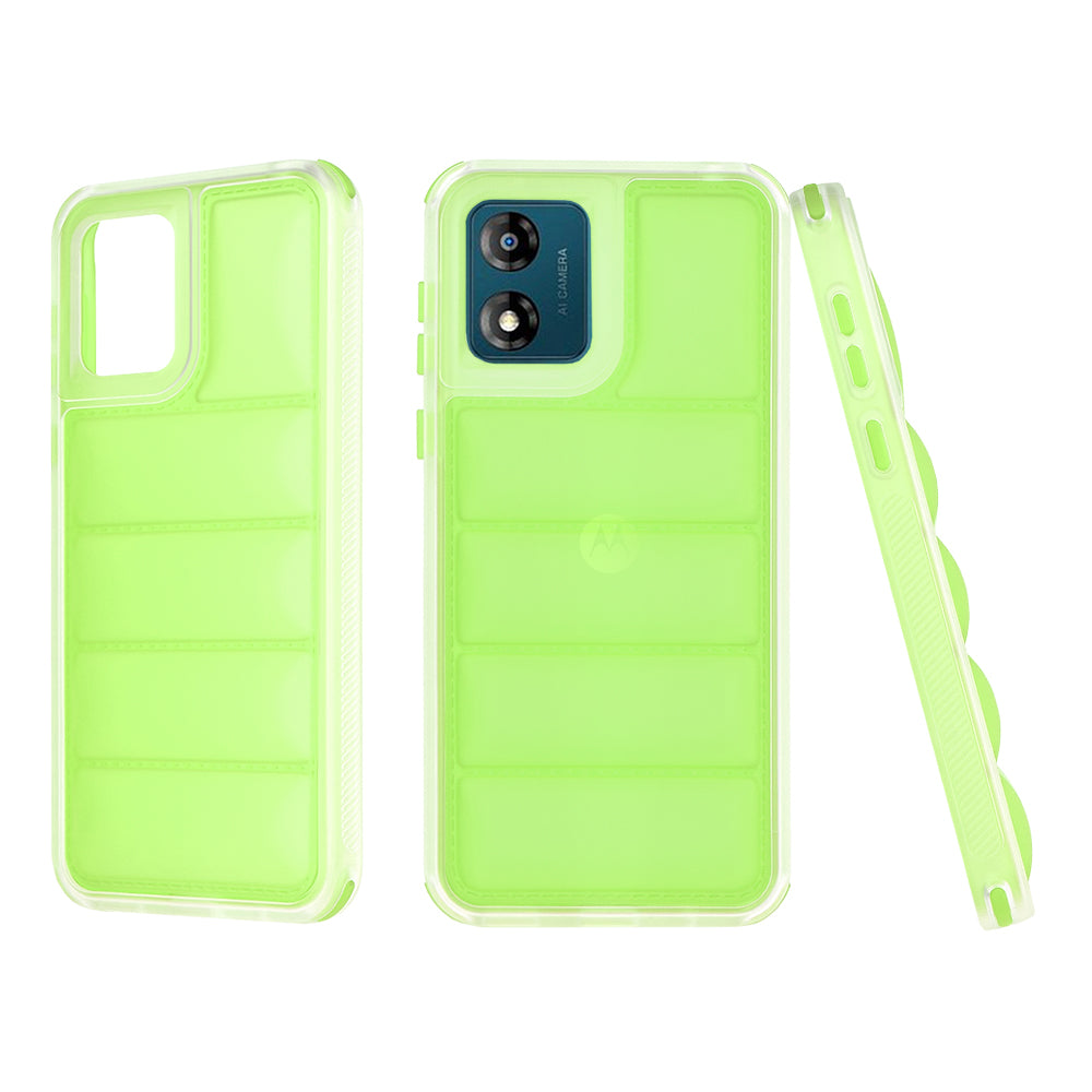 Hülle für Motorola Moto E13, Techsuit, Wave Shield, Grün