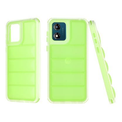 Hülle für Motorola Moto E13, Techsuit, Wave Shield, Grün