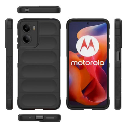 Hülle für Motorola Moto E15 / G05, Techsuit, Magic Shield, Schwarz