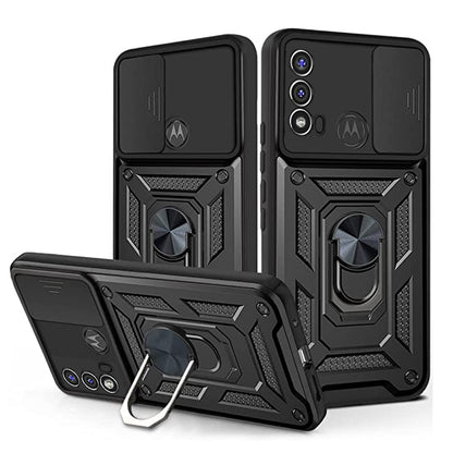 Hülle für Motorola Moto E40 / E30 / E20, Techsuit, CamShield, Schwarz