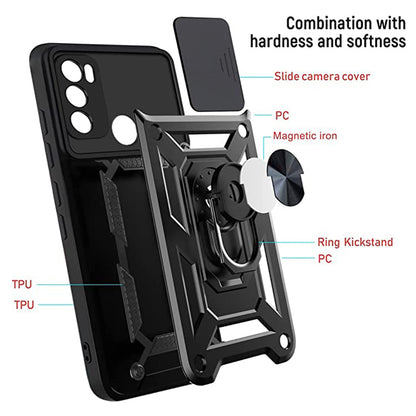 Hülle für Motorola Moto E40 / E30 / E20, Techsuit, CamShield, Schwarz