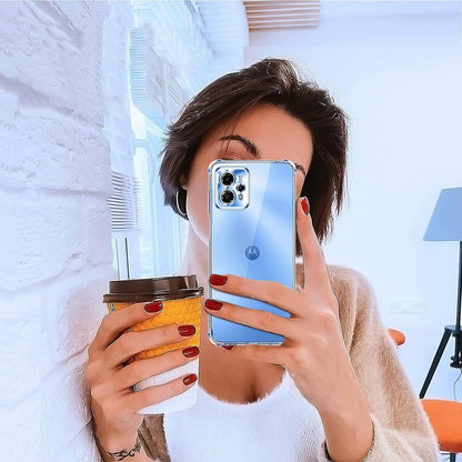 Hülle für Motorola Moto G04s / E14 / G04 / G24, Techsuit, stoßfest klar, transparent