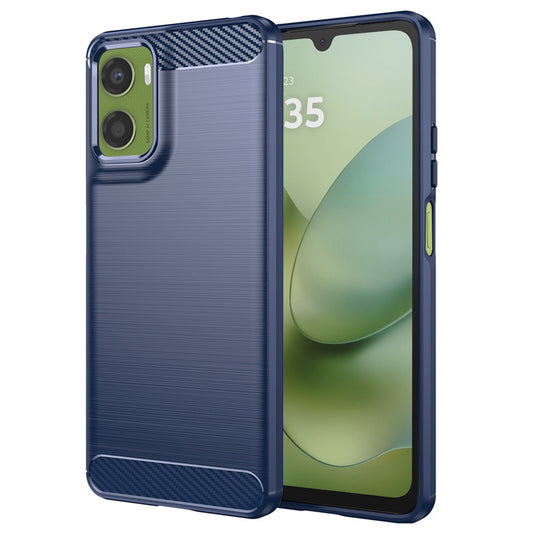 Hülle für Motorola Moto G06 Power / G06, Techsuit, Carbon, Blau