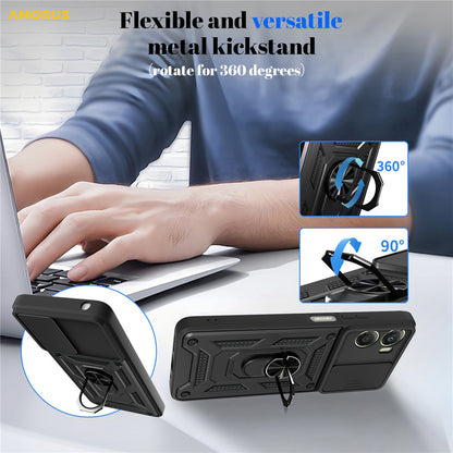 Hülle für Motorola Moto G06, Techsuit, CamShield, Grün