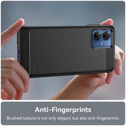 Hülle für Motorola Moto G14, Techsuit, Carbon, Schwarz