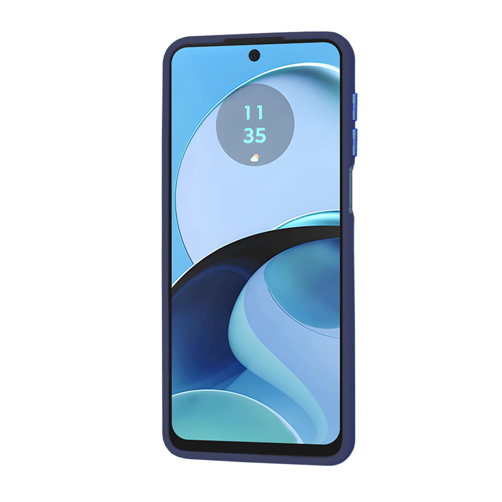 Hülle für Motorola Moto G14, Techsuit, HaloFrost, Marineblau