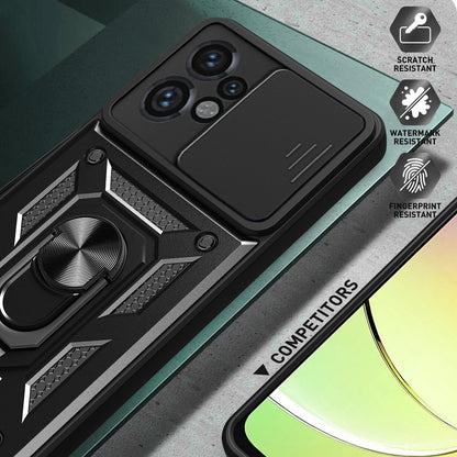 Hülle für Motorola Moto G24 Power, Techsuit, CamShield, Schwarz