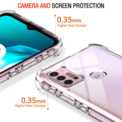 Hülle für Motorola Moto G30 / G20 / G10, Techsuit, stoßfest klar, transparent