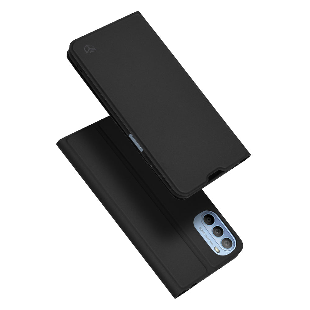Hülle für Motorola Moto G31 / G41, Techsuit, Magskin Book, Schwarz