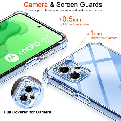 Case for Motorola Moto G35, Techsuit, Shockproof Clear, Transparent