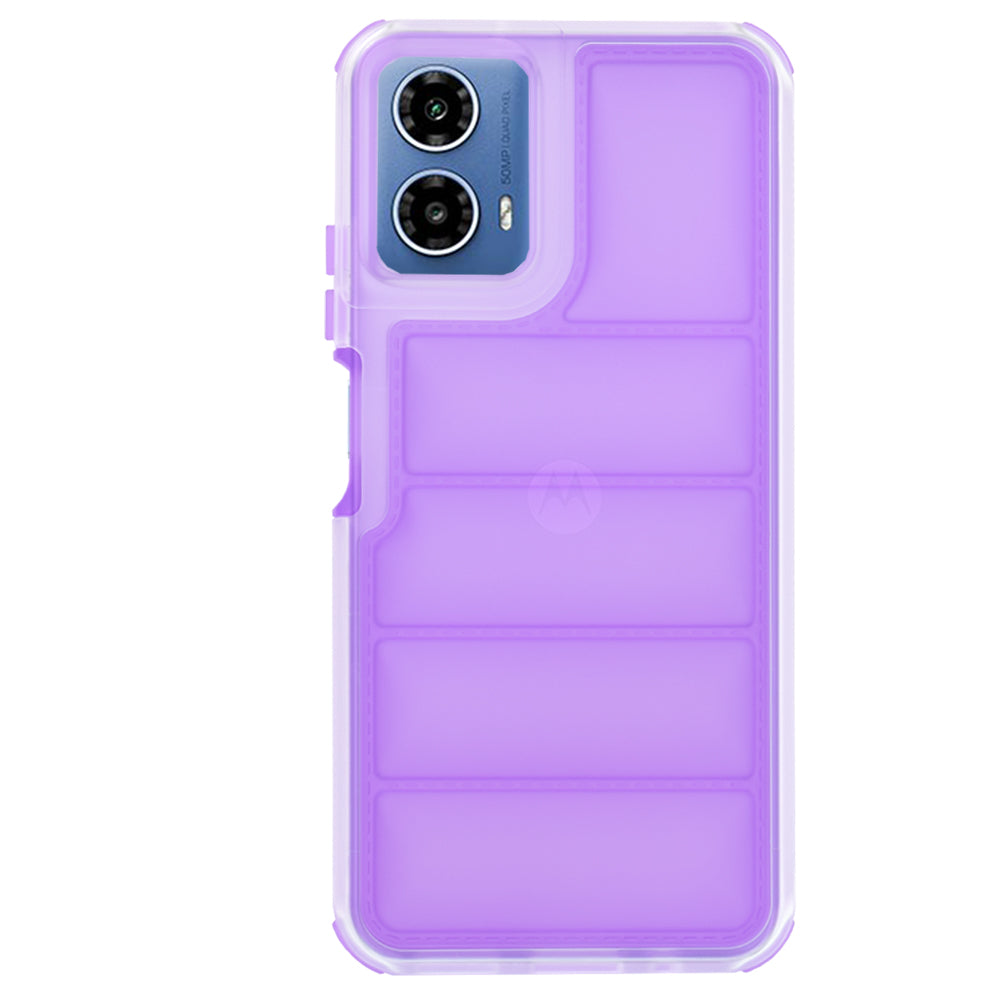 Hülle für Motorola Moto G45 / G34, Techsuit, Wave Shield, Lila