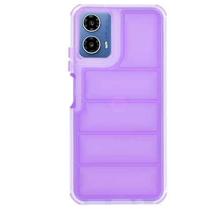 Hülle für Motorola Moto G45 / G34, Techsuit, Wave Shield, Lila