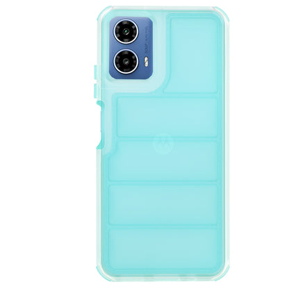 Hülle für Motorola Moto G45 / G34, Techsuit, Wave Shield, Türkis