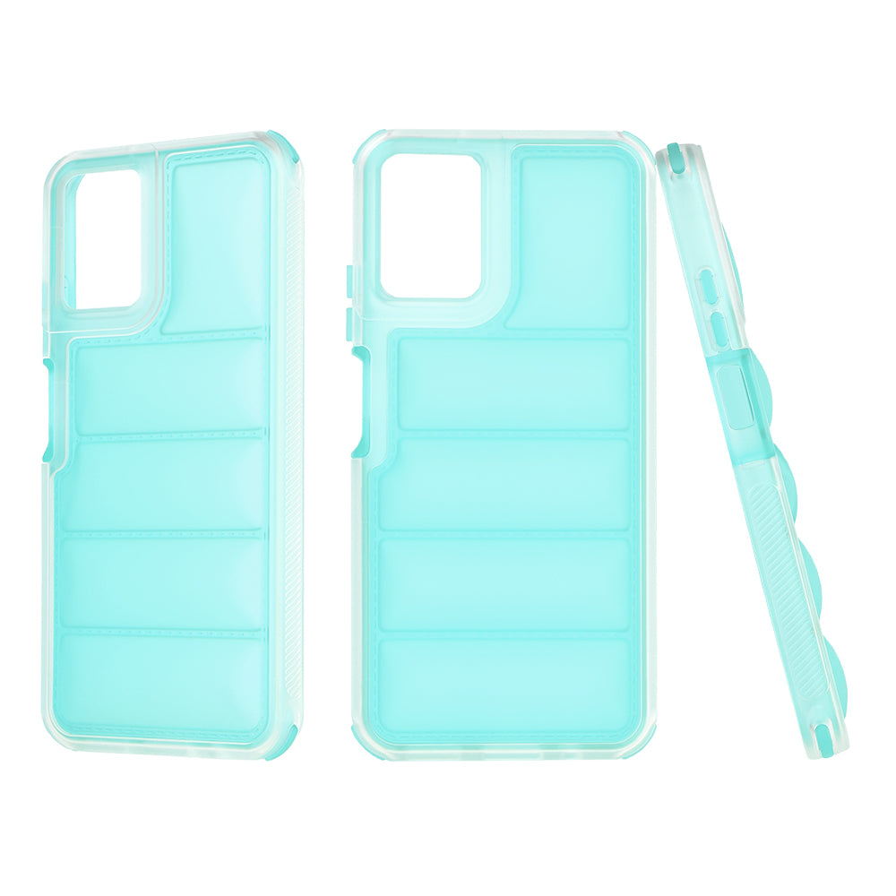 Hülle für Motorola Moto G45 / G34, Techsuit, Wave Shield, Türkis